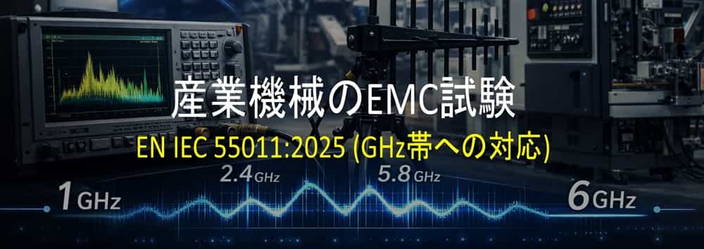 産業機械のEMC試験EN55011 GHz帯への対応